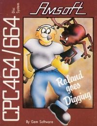 Roland Goes Digging Amstrad CPC US box art